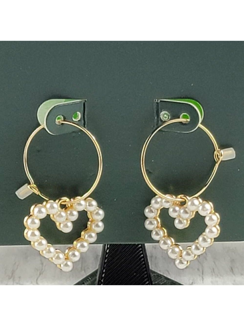 Wild Fable Hoop Earrings with Hearts - Picture 2 of 2